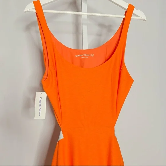 outdoor voices orange exercise dress Outdoor Voices Launches New Exercise Dress Just in Time for Summer